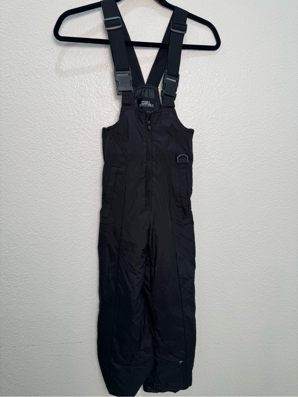Sport Essentials Kids Size 10 Snow Bib Pants Black Insulated Ski Snowboard